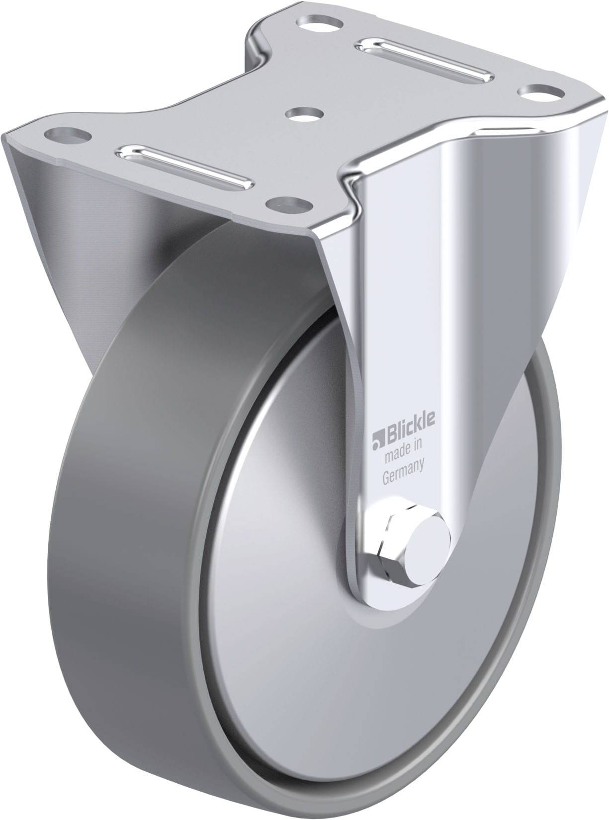 Blickle 946615 B-PO 160G-ELS-FA Acéllemez rögzített görgő KerékØ: 160 mm Teherbírás (max.): 400 kg 1 db