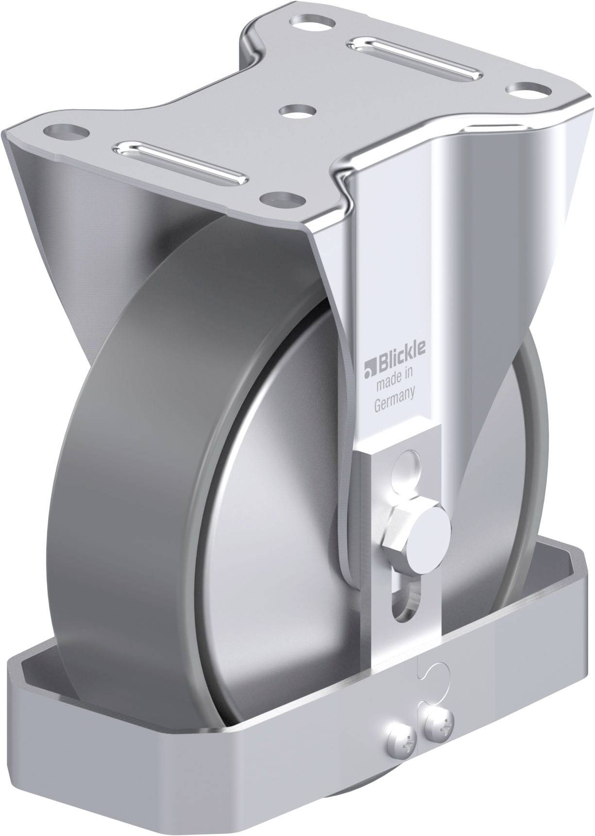 Blickle 946616 B-PO 160G-ELS-FA-FS Acéllemez rögzített görgő KerékØ: 160 mm Teherbírás (max.): 400 kg 1 db