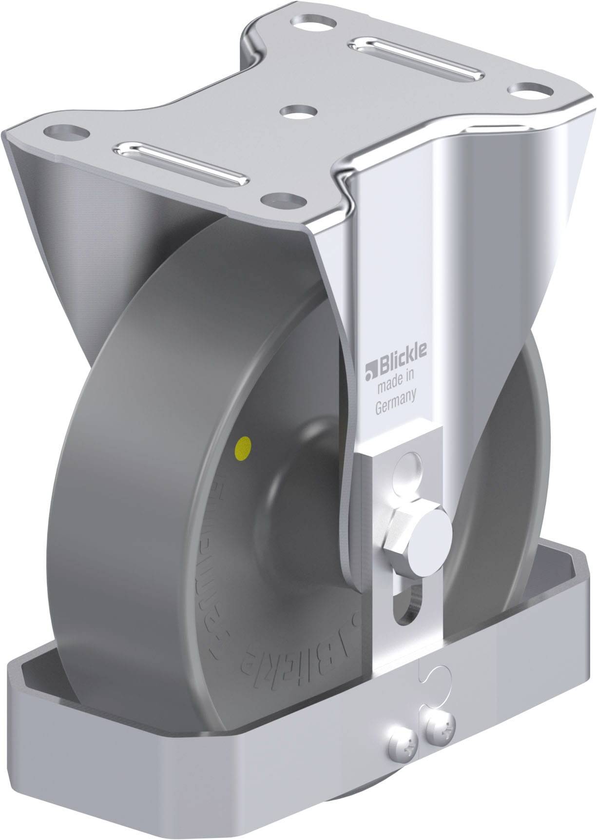 Blickle 939742 B-PO 160G-ELS-FS Acéllemez rögzített görgő KerékØ: 160 mm Teherbírás (max.): 400 kg 1 db