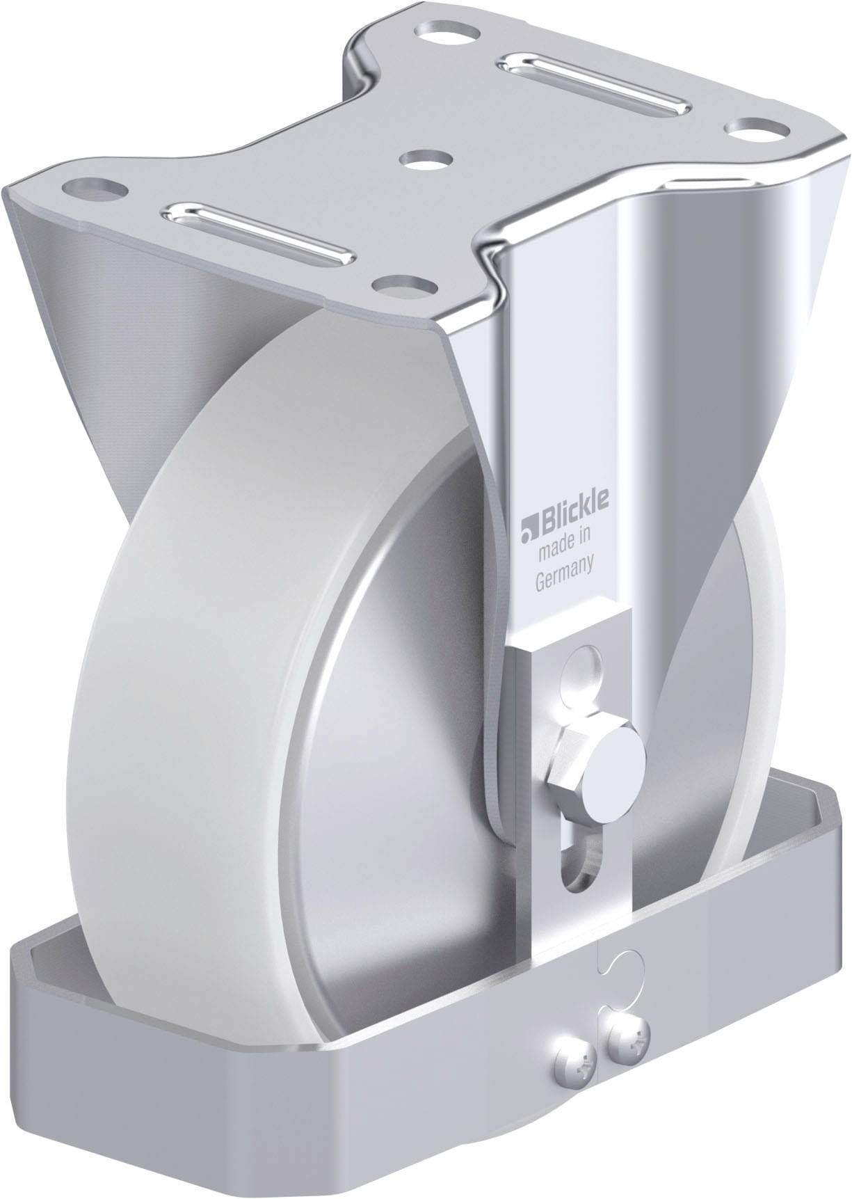 Blickle 939743 B-PO 160G-FA-FS Acéllemez rögzített görgő KerékØ: 160 mm Teherbírás (max.): 400 kg 1 db