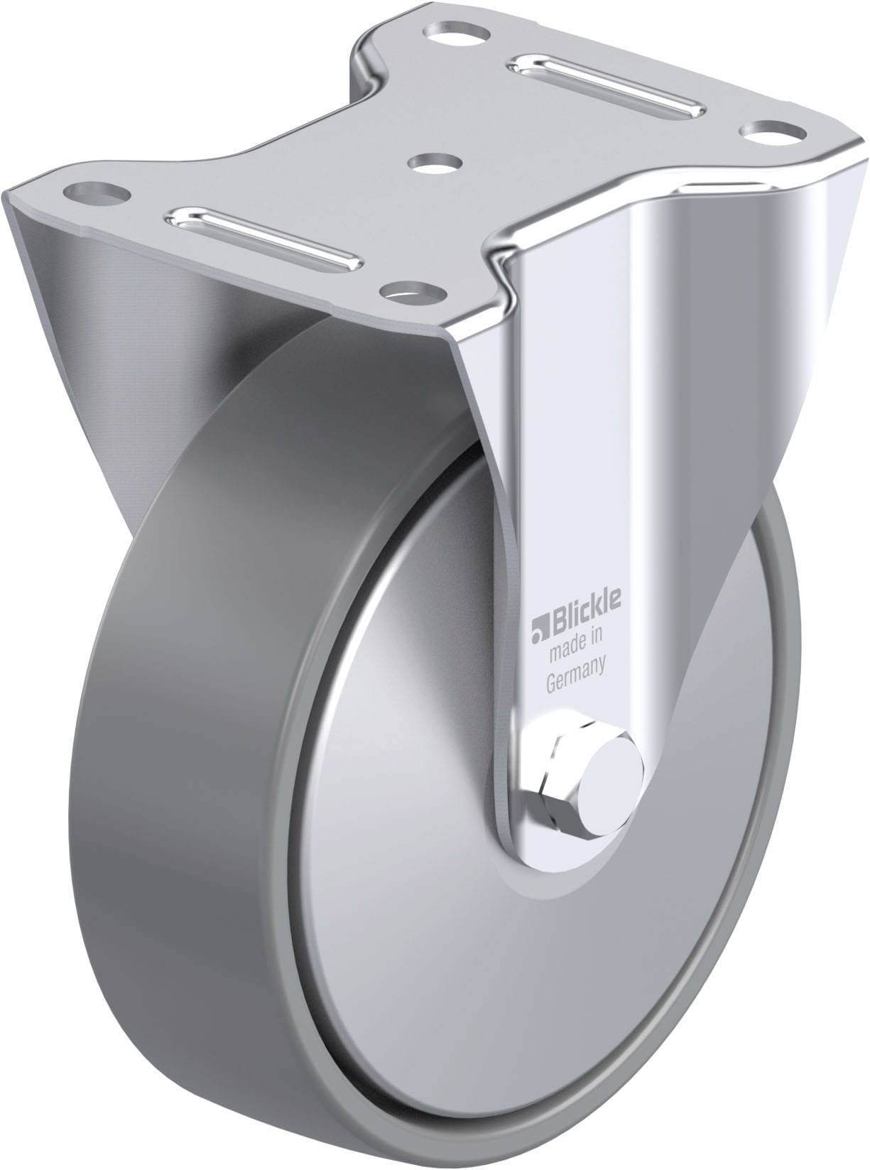 Blickle 946617 B-PO 160K-ELS-FA Acéllemez rögzített görgő KerékØ: 160 mm Teherbírás (max.): 400 kg 1 db
