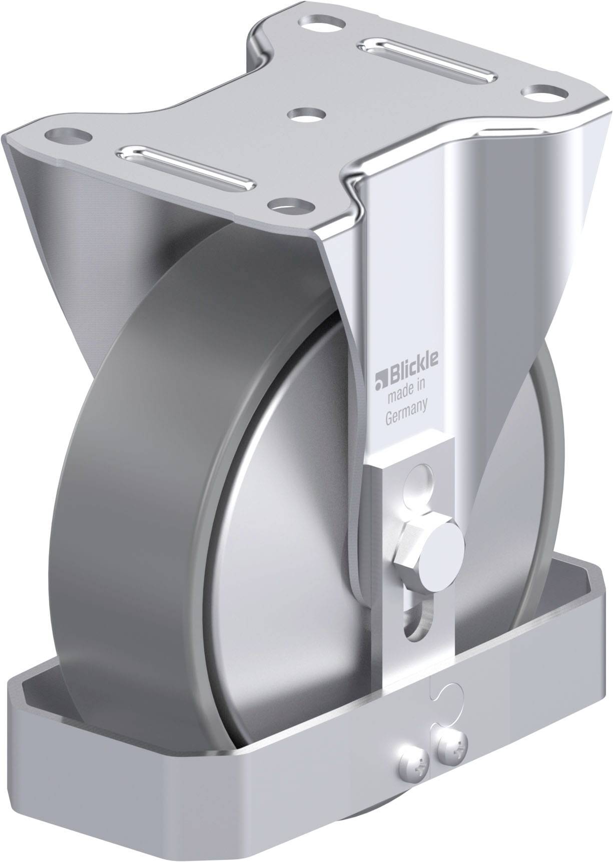 Blickle 946618 B-PO 160K-ELS-FA-FS Acéllemez rögzített görgő KerékØ: 160 mm Teherbírás (max.): 400 kg 1 db
