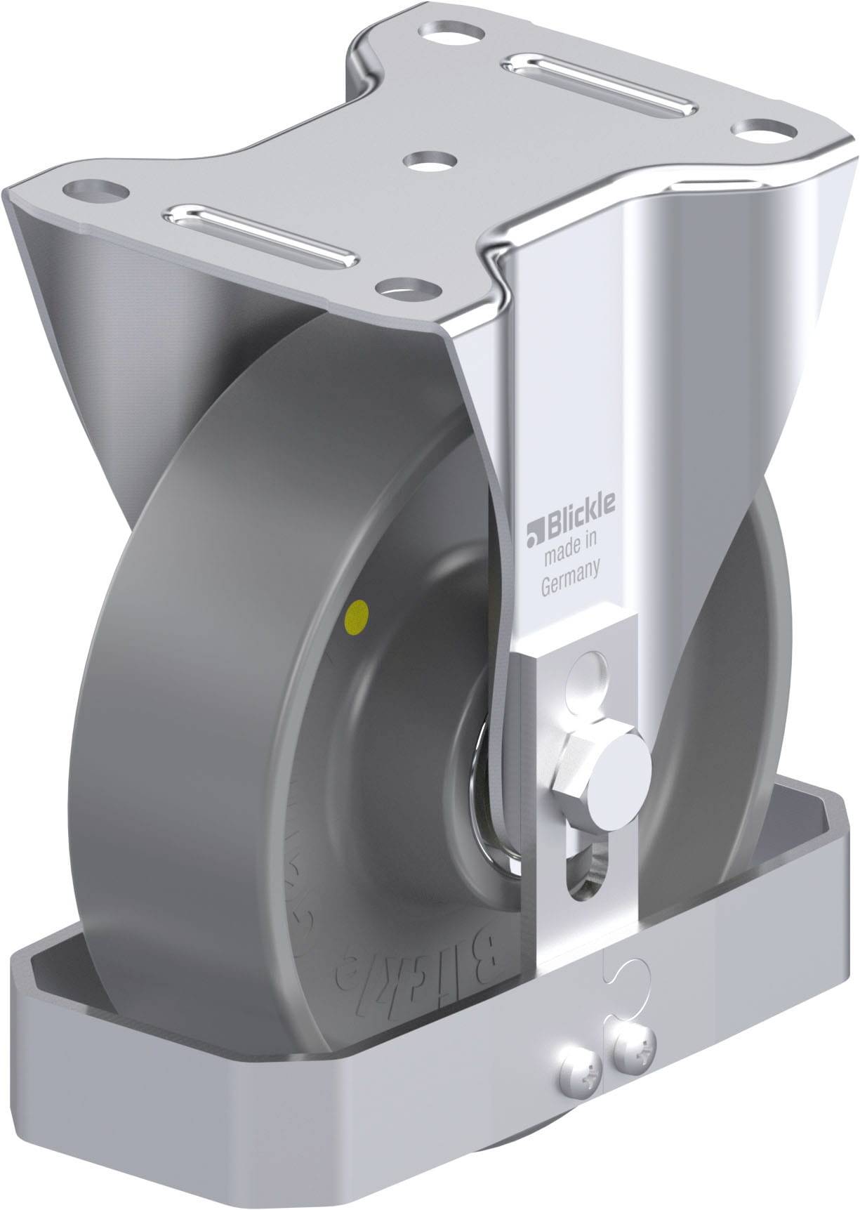Blickle 911170 B-PO 160K-ELS-FS Acéllemez rögzített görgő KerékØ: 160 mm Teherbírás (max.): 400 kg 1 db