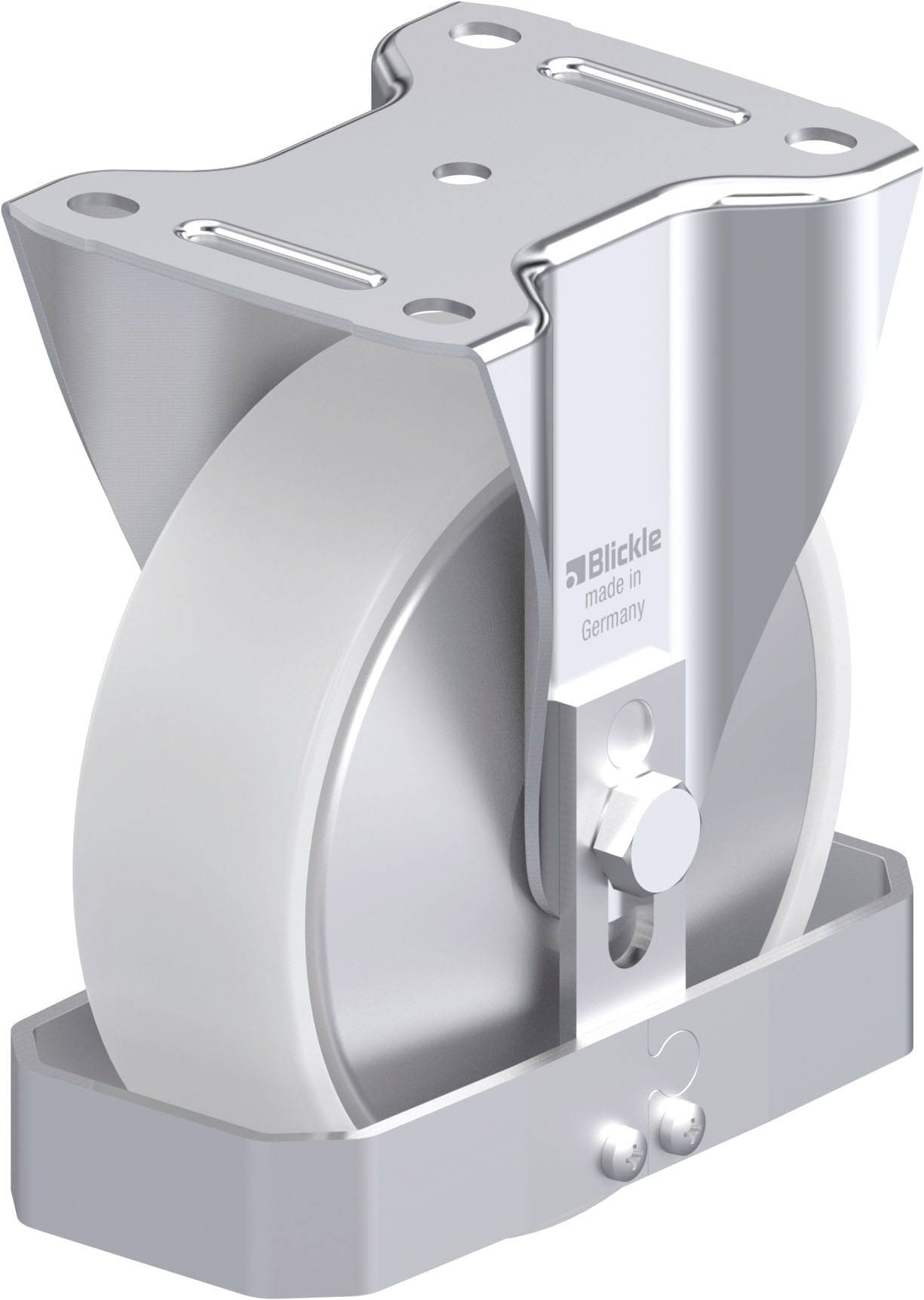Blickle 939745 B-PO 160R-FA-FS Acéllemez rögzített görgő KerékØ: 160 mm Teherbírás (max.): 400 kg 1 db