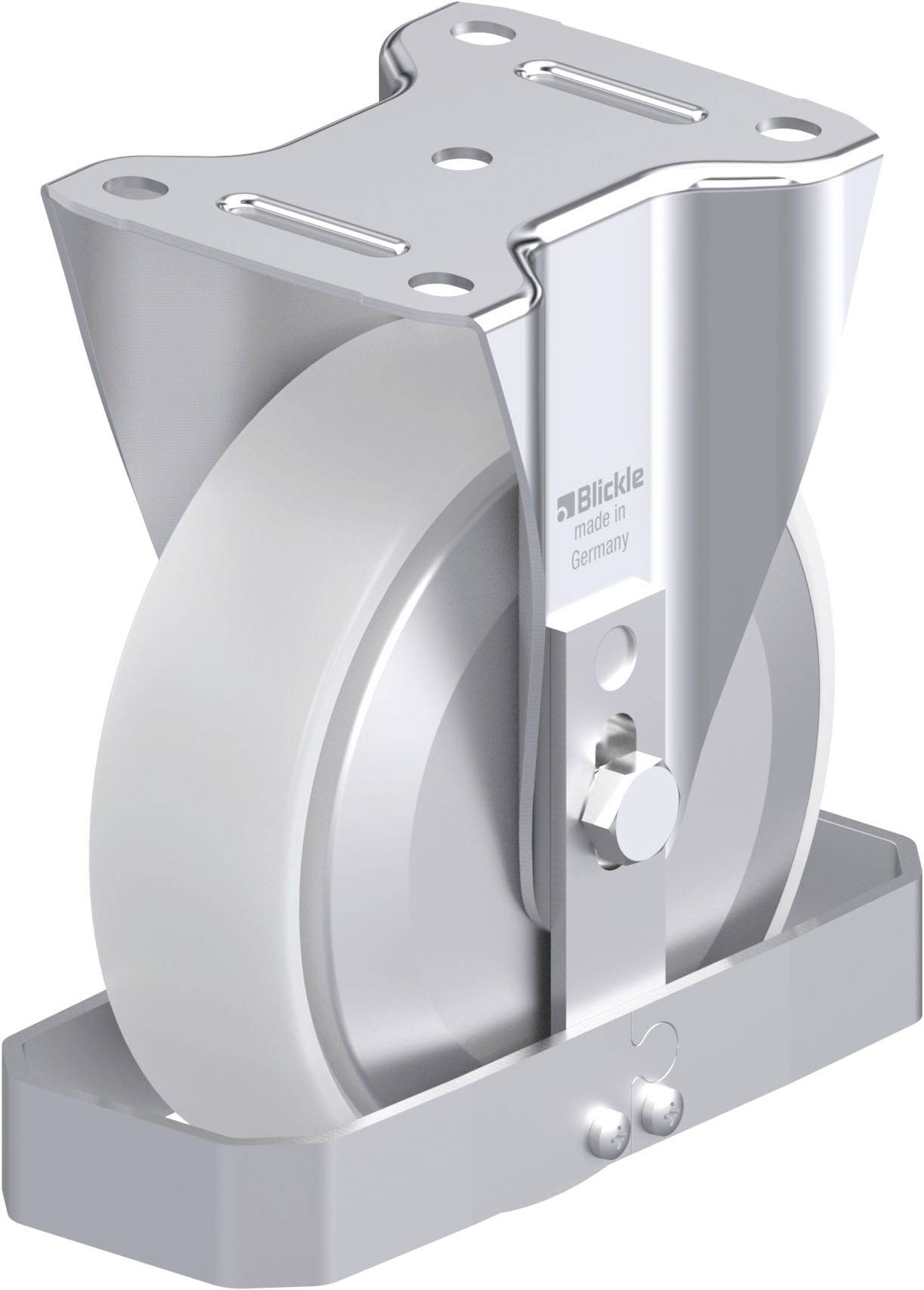 Blickle 939751 B-PO 175K-FA-FS Acéllemez rögzített görgő KerékØ: 175 mm Teherbírás (max.): 400 kg 1 db