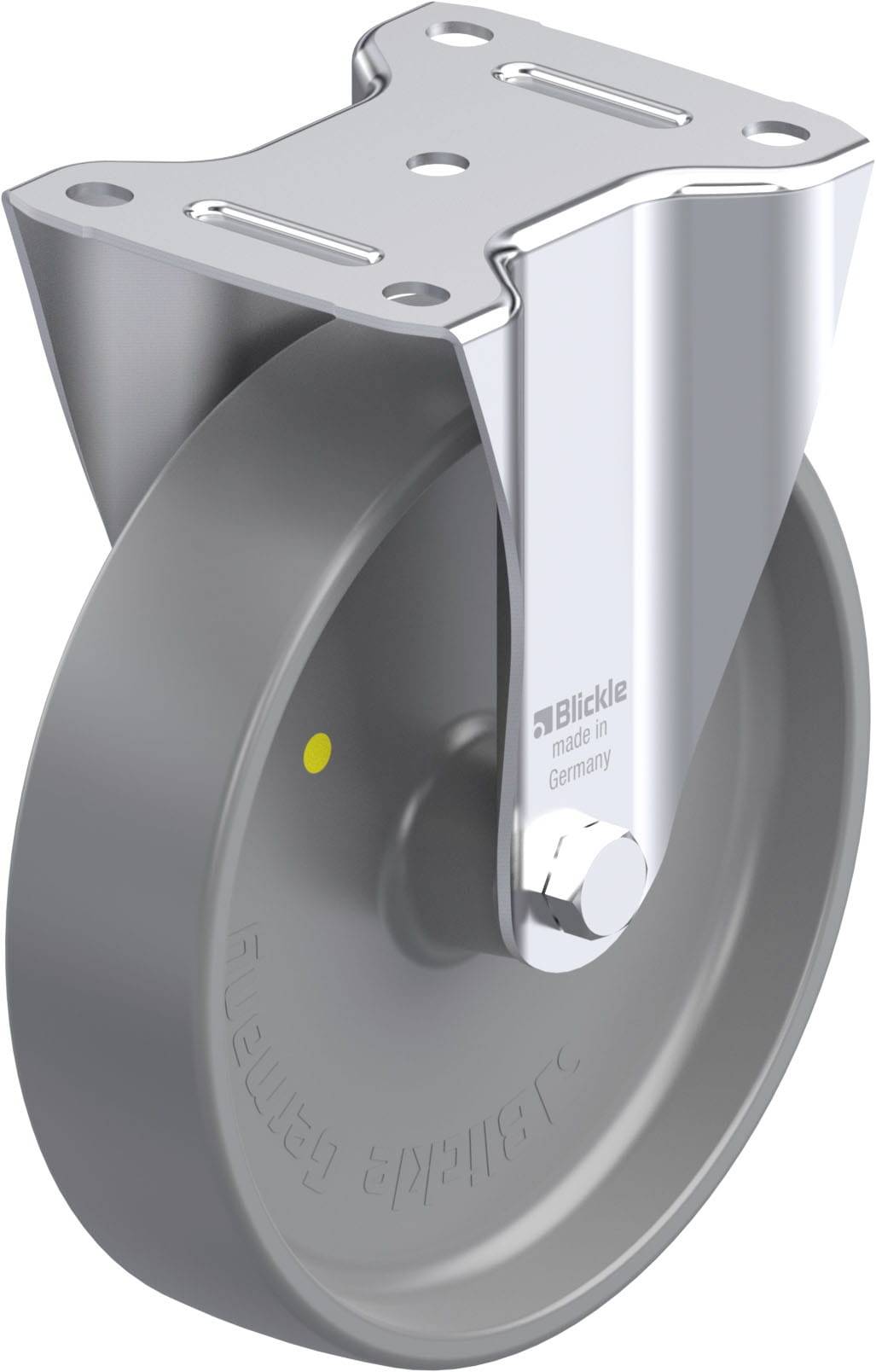Blickle 652628 B-PO 200G-ELS Acéllemez rögzített görgő KerékØ: 200 mm Teherbírás (max.): 400 kg 1 db