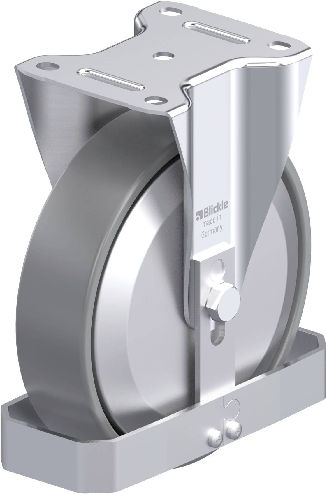 Blickle 946620 B-PO 200G-ELS-FA-FS Acéllemez rögzített görgő KerékØ: 200 mm Teherbírás (max.): 400 kg 1 db