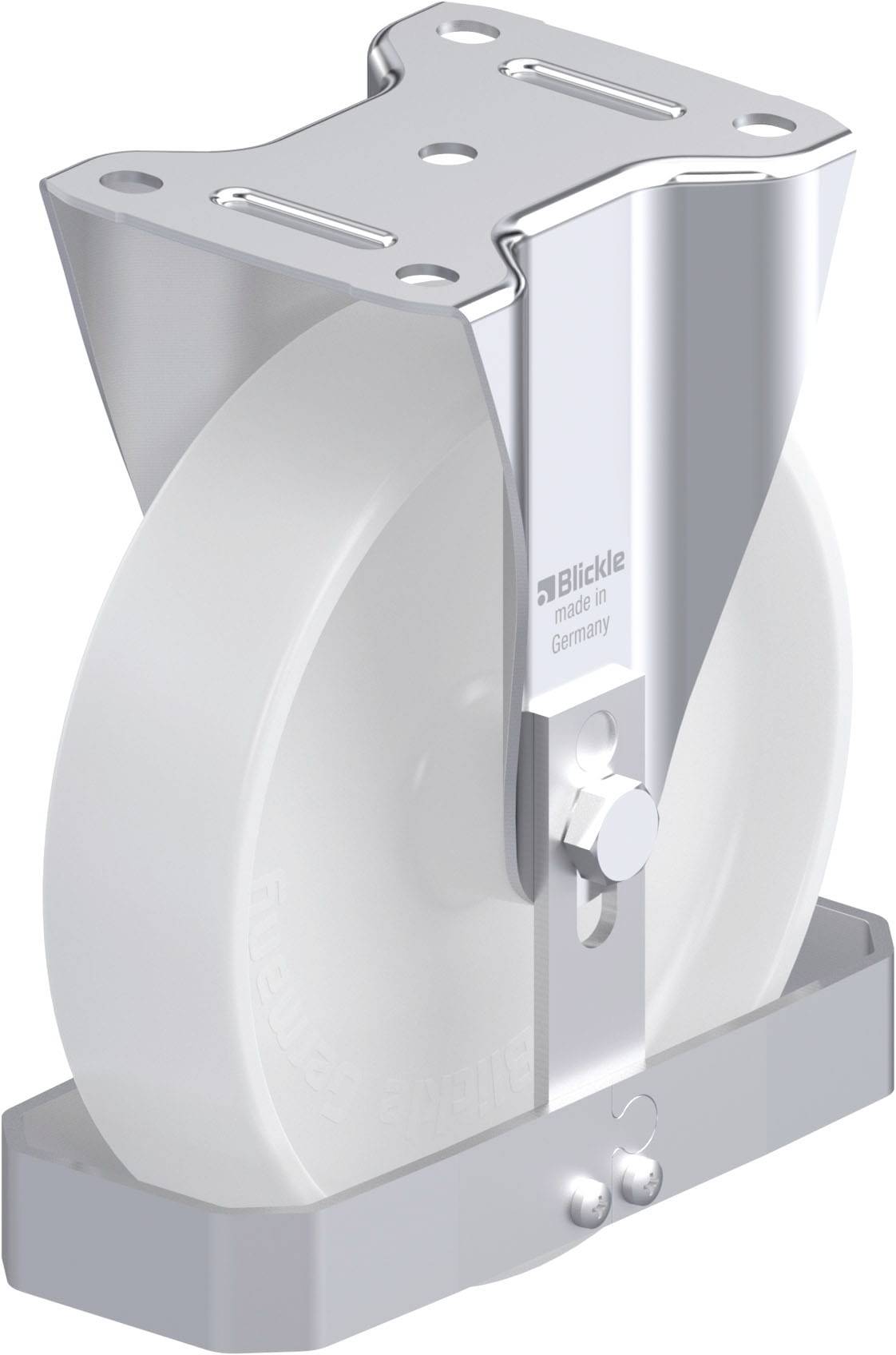 Blickle 886884 B-PO 200G-FS Acéllemez rögzített görgő KerékØ: 200 mm Teherbírás (max.): 400 kg 1 db
