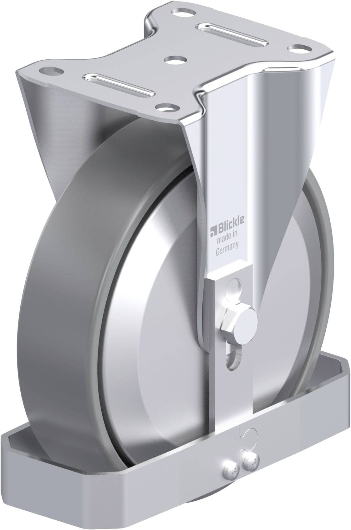 Blickle 946622 B-PO 200K-ELS-FA-FS Acéllemez rögzített görgő KerékØ: 200 mm Teherbírás (max.): 400 kg 1 db