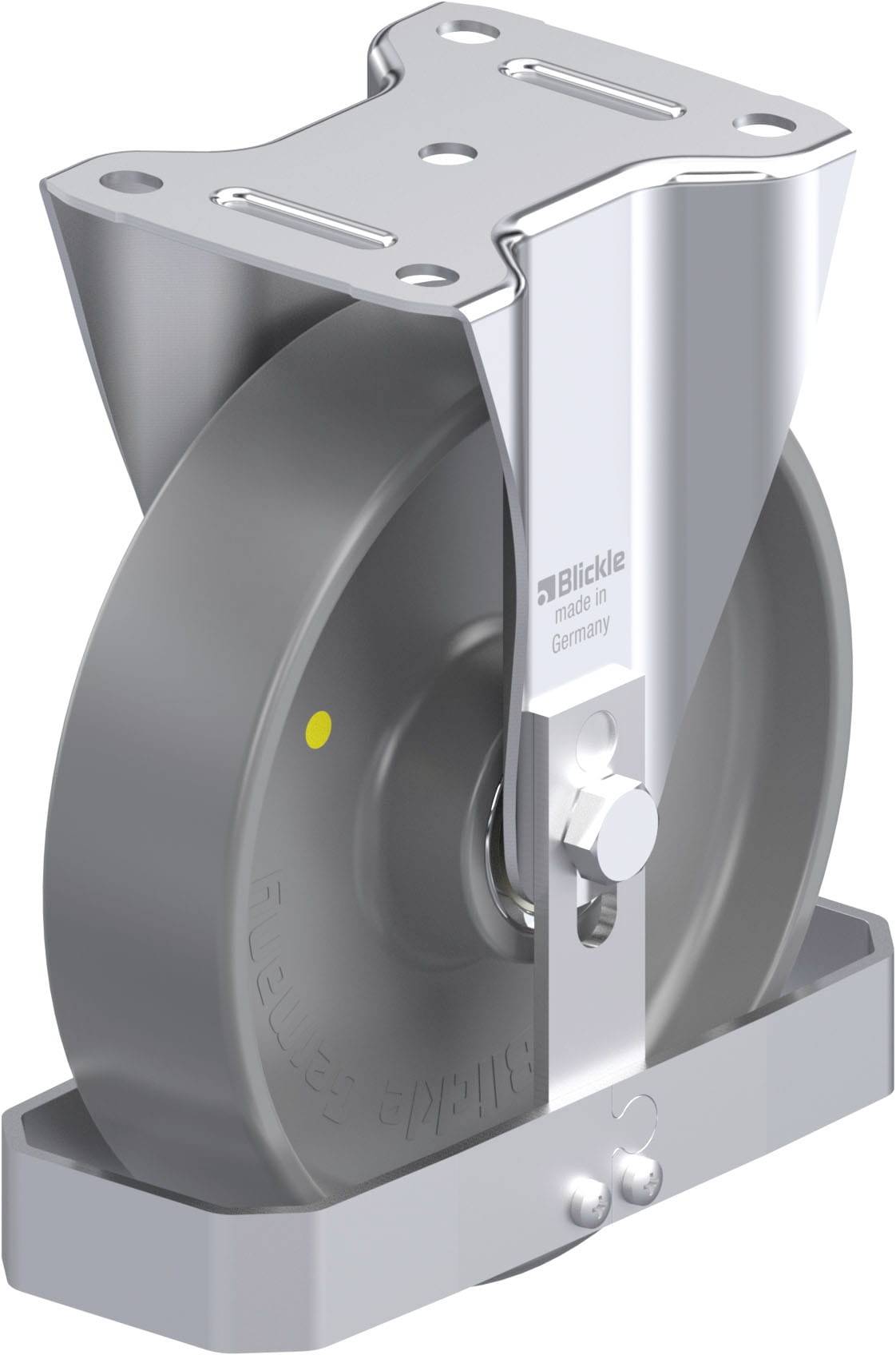 Blickle 741363 B-PO 200K-ELS-FS Acéllemez rögzített görgő KerékØ: 200 mm Teherbírás (max.): 400 kg 1 db