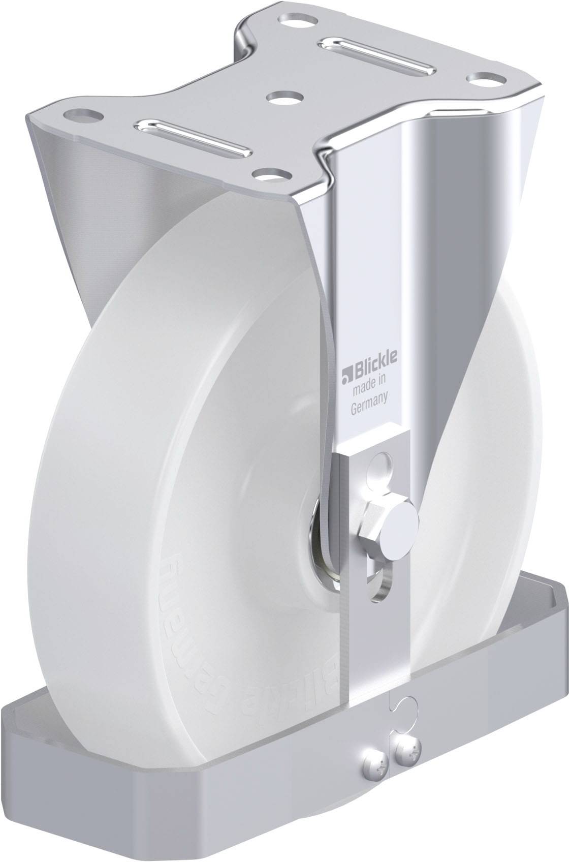 Blickle 743807 B-PO 200K-FS Acéllemez rögzített görgő KerékØ: 200 mm Teherbírás (max.): 400 kg 1 db