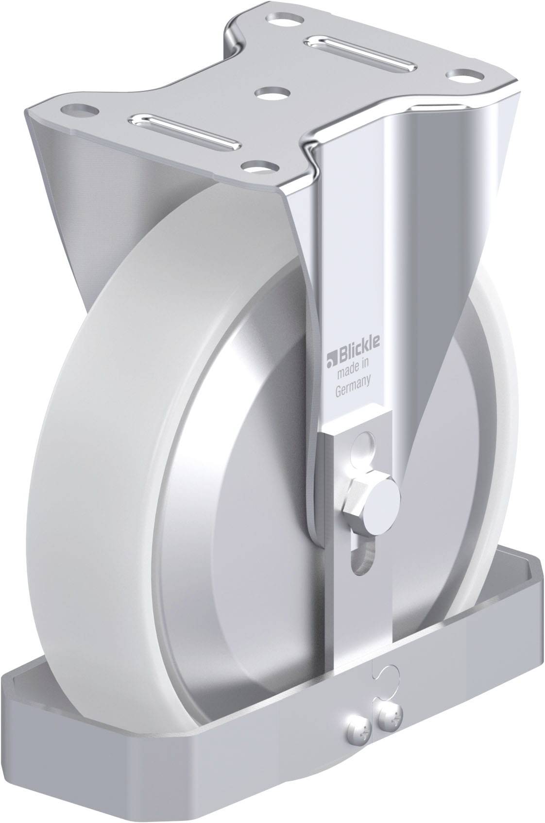 Blickle 939759 B-PO 200R-FA-FS Acéllemez rögzített görgő KerékØ: 200 mm Teherbírás (max.): 400 kg 1 db