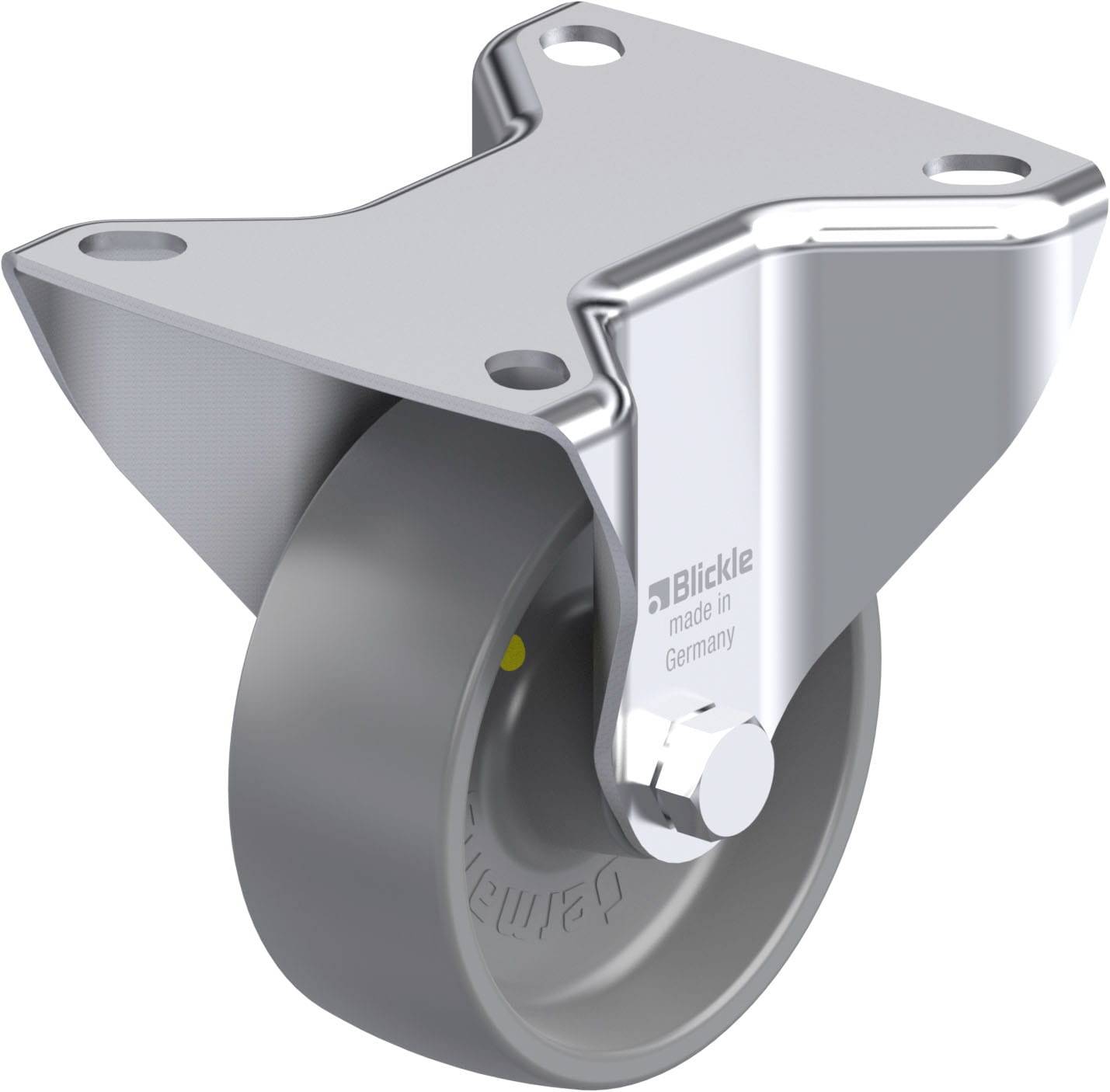 Blickle 936908 B-PO 80G-ELS Acéllemez rögzített görgő KerékØ: 80 mm Teherbírás (max.): 220 kg 1 db