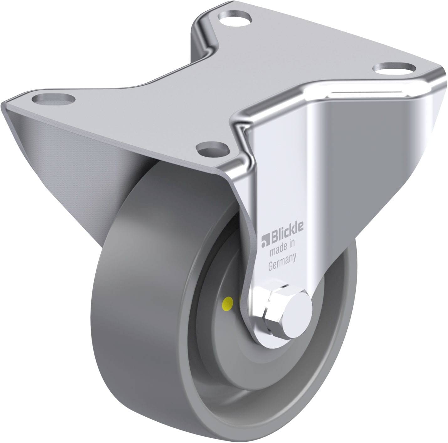 Blickle 925966 B-PO 80KA-ELS Acéllemez rögzített görgő KerékØ: 80 mm Teherbírás (max.): 220 kg 1 db