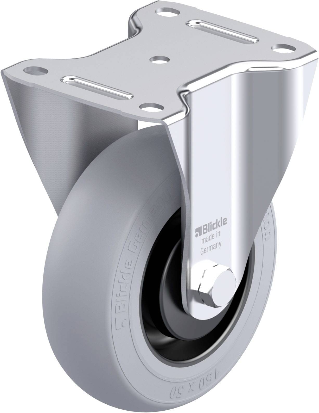 Blickle 936132 B-POES 150KA-SG Acéllemez rögzített görgő KerékØ: 150 mm Teherbírás (max.): 280 kg 1 db