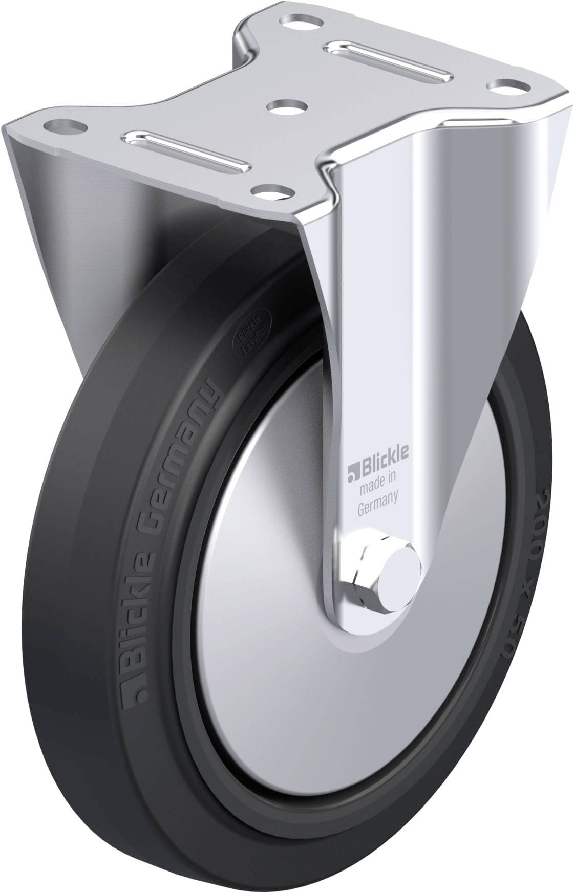 Blickle 850419 B-POEV 200XR-FA Acéllemez rögzített görgő KerékØ: 200 mm Teherbírás (max.): 400 kg 1 db