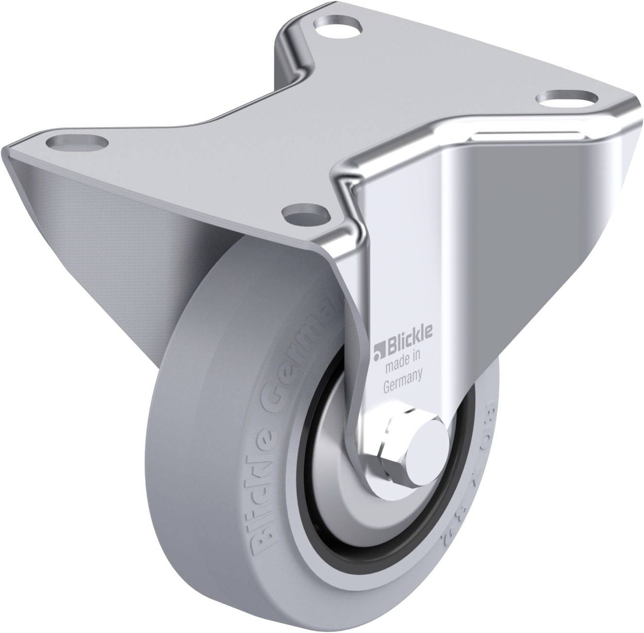 Blickle 850354 B-POEV 80G-SG-FA Acéllemez rögzített görgő KerékØ: 80 mm Teherbírás (max.): 140 kg 1 db