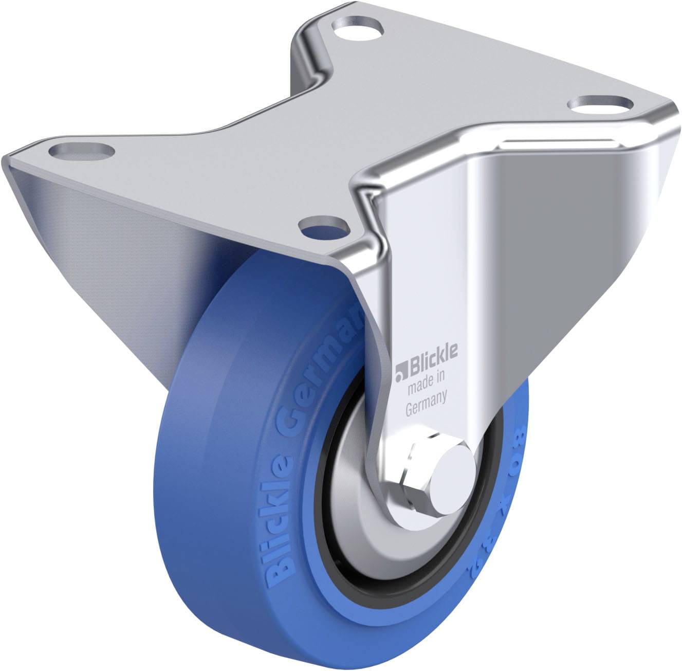 Blickle 850358 B-POEV 80XR-SB-FA Acéllemez rögzített görgő KerékØ: 80 mm Teherbírás (max.): 140 kg 1 db
