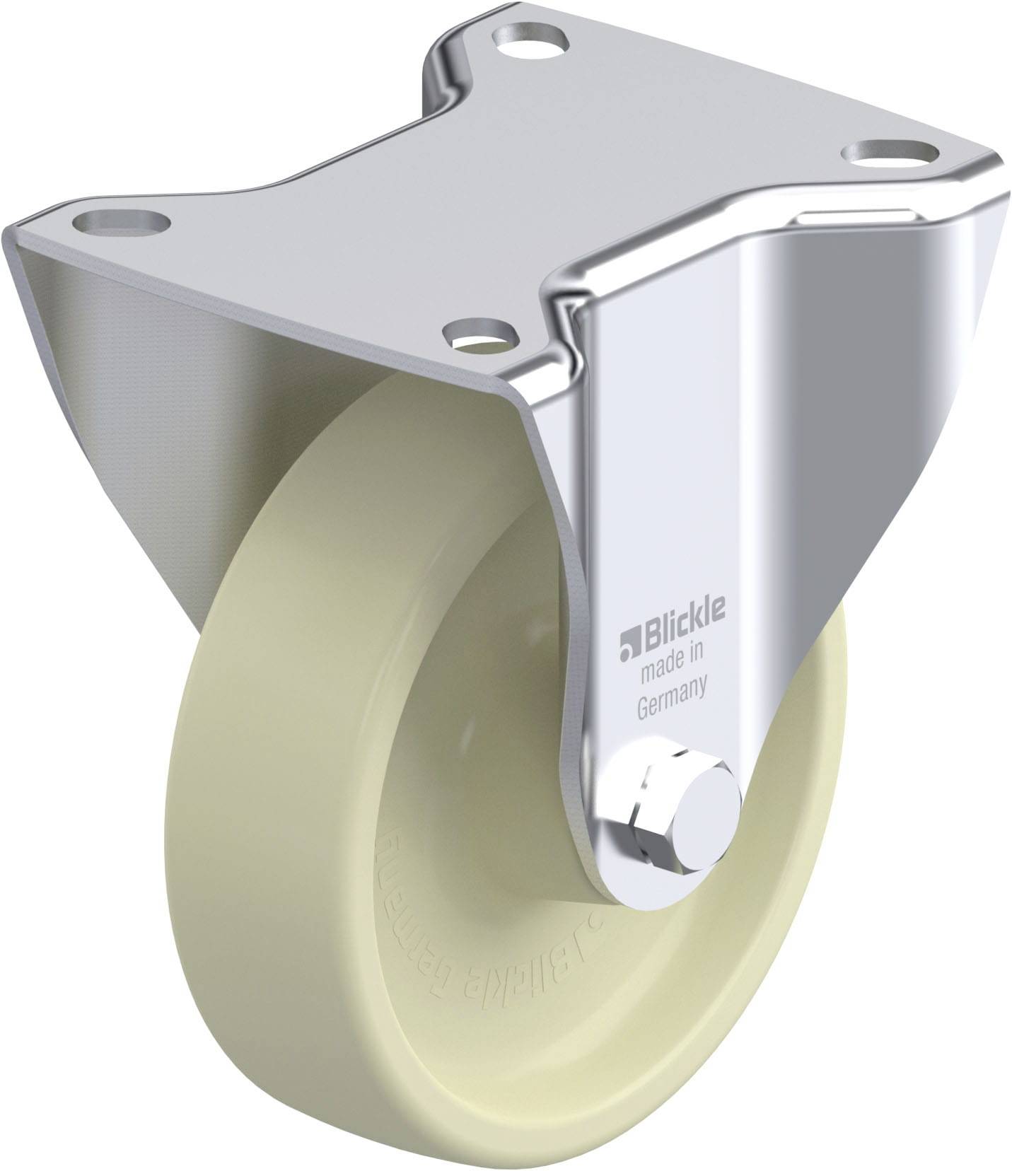 Blickle 887398 B-POH 100G Acéllemez rögzített görgő KerékØ: 100 mm Teherbírás (max.): 240 kg 1 db