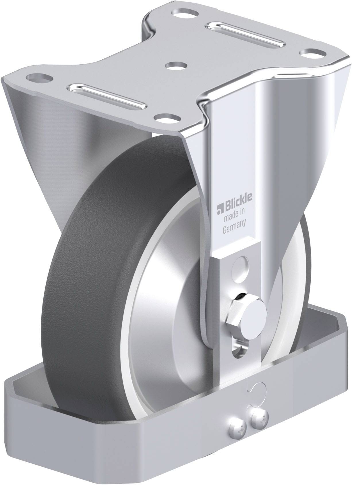 Blickle 938892 B-POTH 150R-FA-FS Acéllemez rögzített görgő KerékØ: 150 mm Teherbírás (max.): 400 kg 1 db