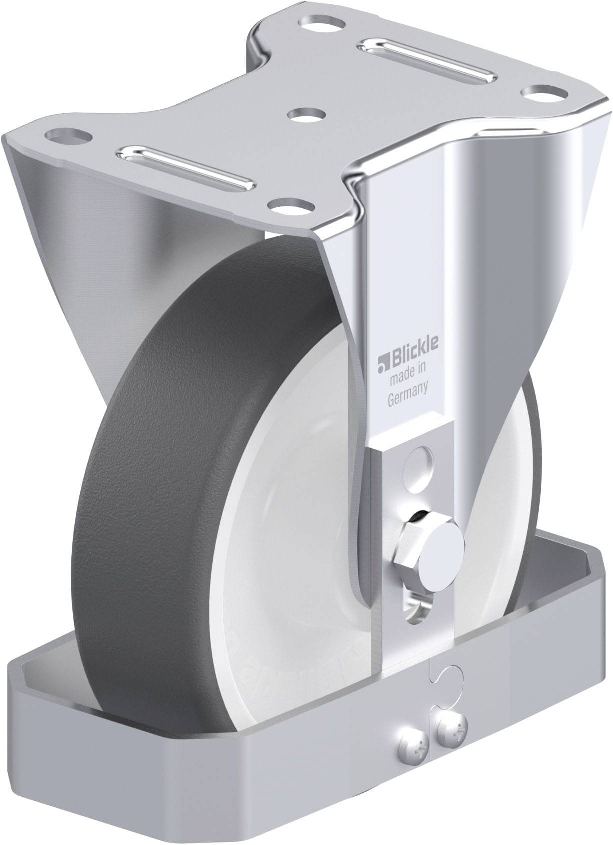 Blickle 887242 B-POTH 150R-FS Acéllemez rögzített görgő KerékØ: 150 mm Teherbírás (max.): 400 kg 1 db