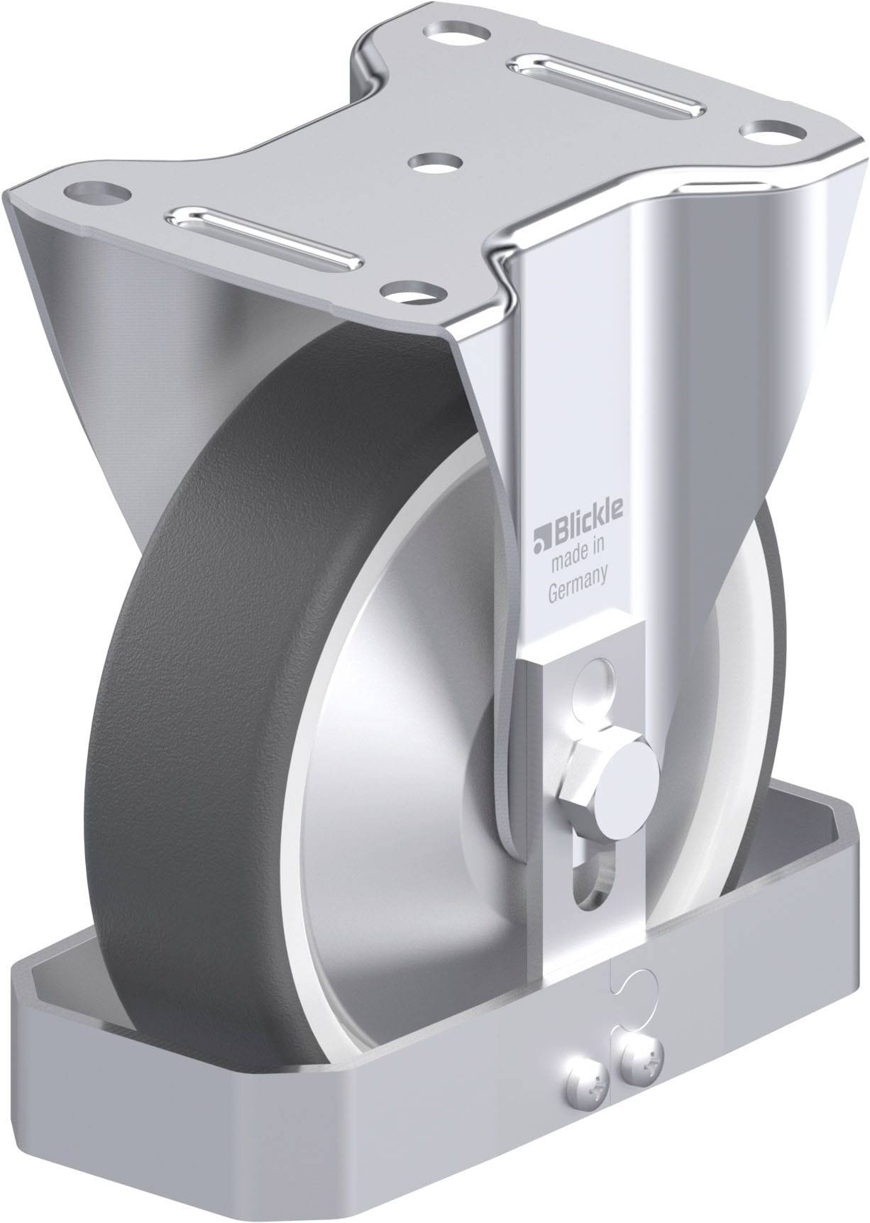 Blickle 938893 B-POTH 160G-FA-FS Acéllemez rögzített görgő KerékØ: 160 mm Teherbírás (max.): 400 kg 1 db