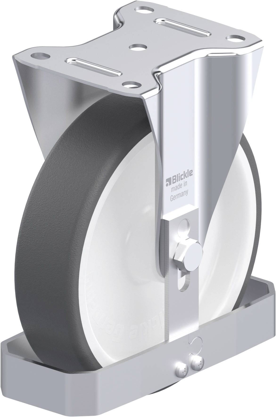 Blickle 880378 B-POTH 200G-FS Acéllemez rögzített görgő KerékØ: 200 mm Teherbírás (max.): 400 kg 1 db