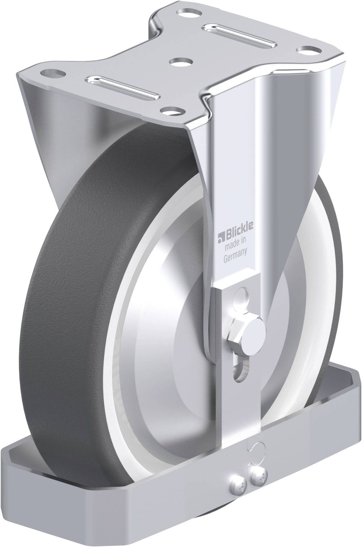Blickle 938897 B-POTH 200K-FA-FS Acéllemez rögzített görgő KerékØ: 200 mm Teherbírás (max.): 400 kg 1 db