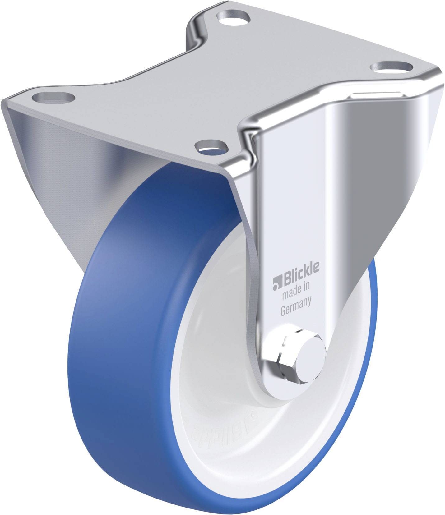 Blickle 947891 B-POTHS 100XR Acéllemez rögzített görgő KerékØ: 100 mm Teherbírás (max.): 200 kg 1 db