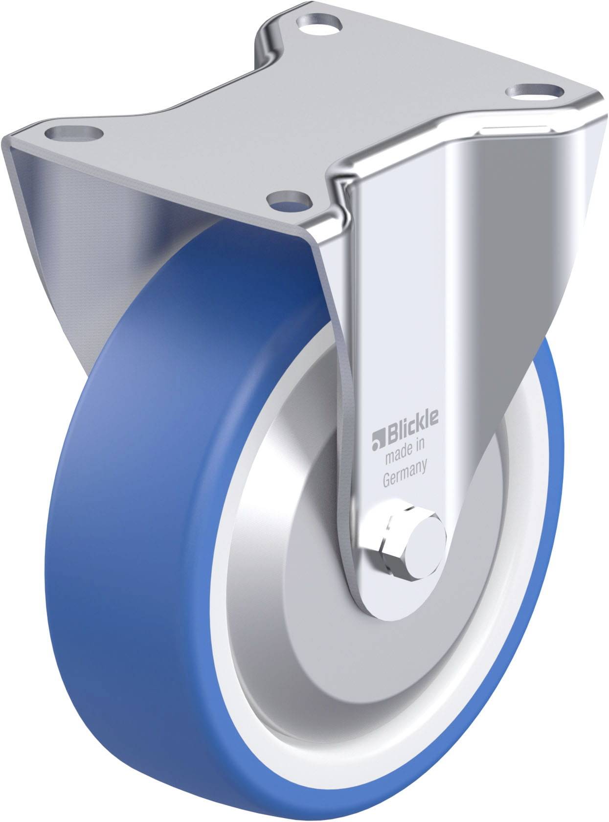Blickle 947896 B-POTHS 125XKA-FA Acéllemez rögzített görgő KerékØ: 125 mm Teherbírás (max.): 250 kg 1 db