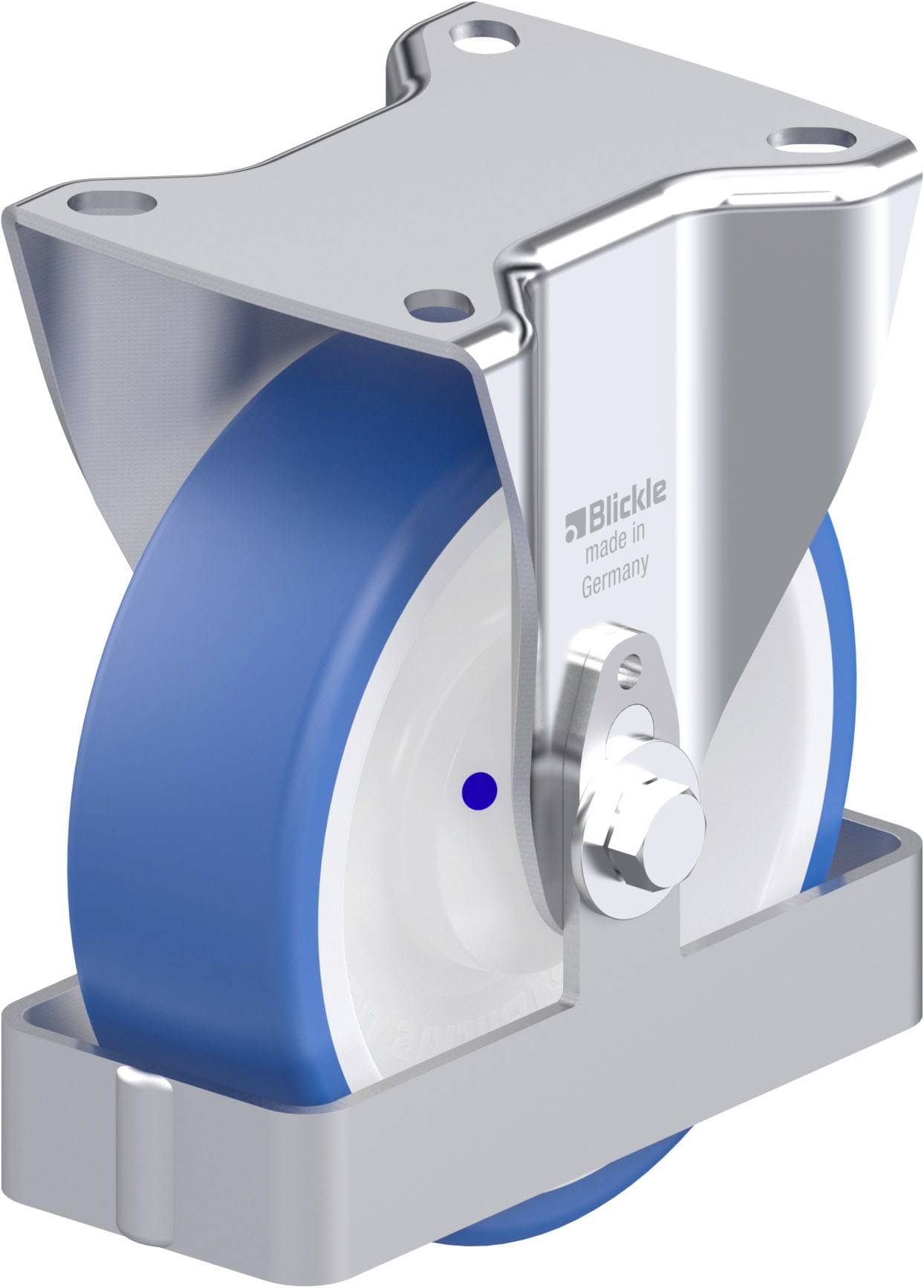 Blickle 947898 B-POTHS 125XKA-FS Acéllemez rögzített görgő KerékØ: 125 mm Teherbírás (max.): 250 kg 1 db