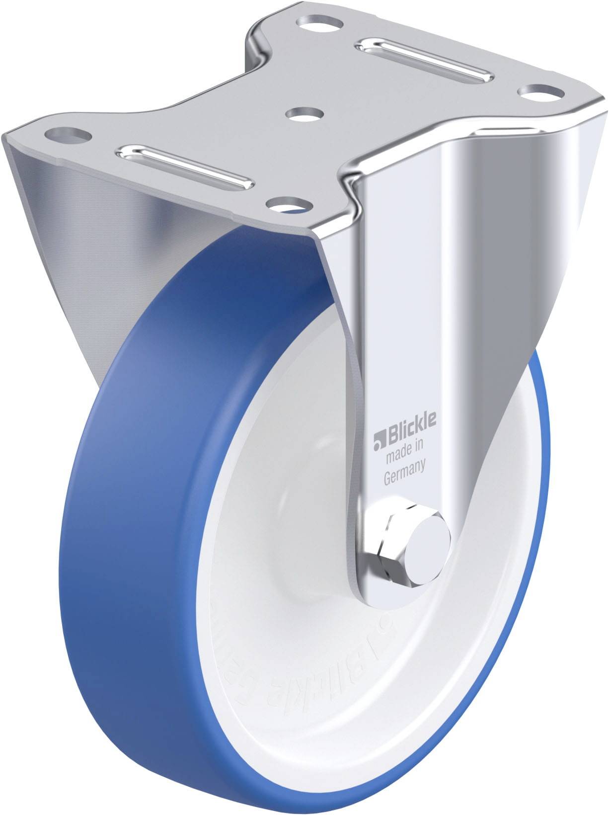Blickle 936191 B-POTHS 160G Acéllemez rögzített görgő KerékØ: 160 mm Teherbírás (max.): 400 kg 1 db