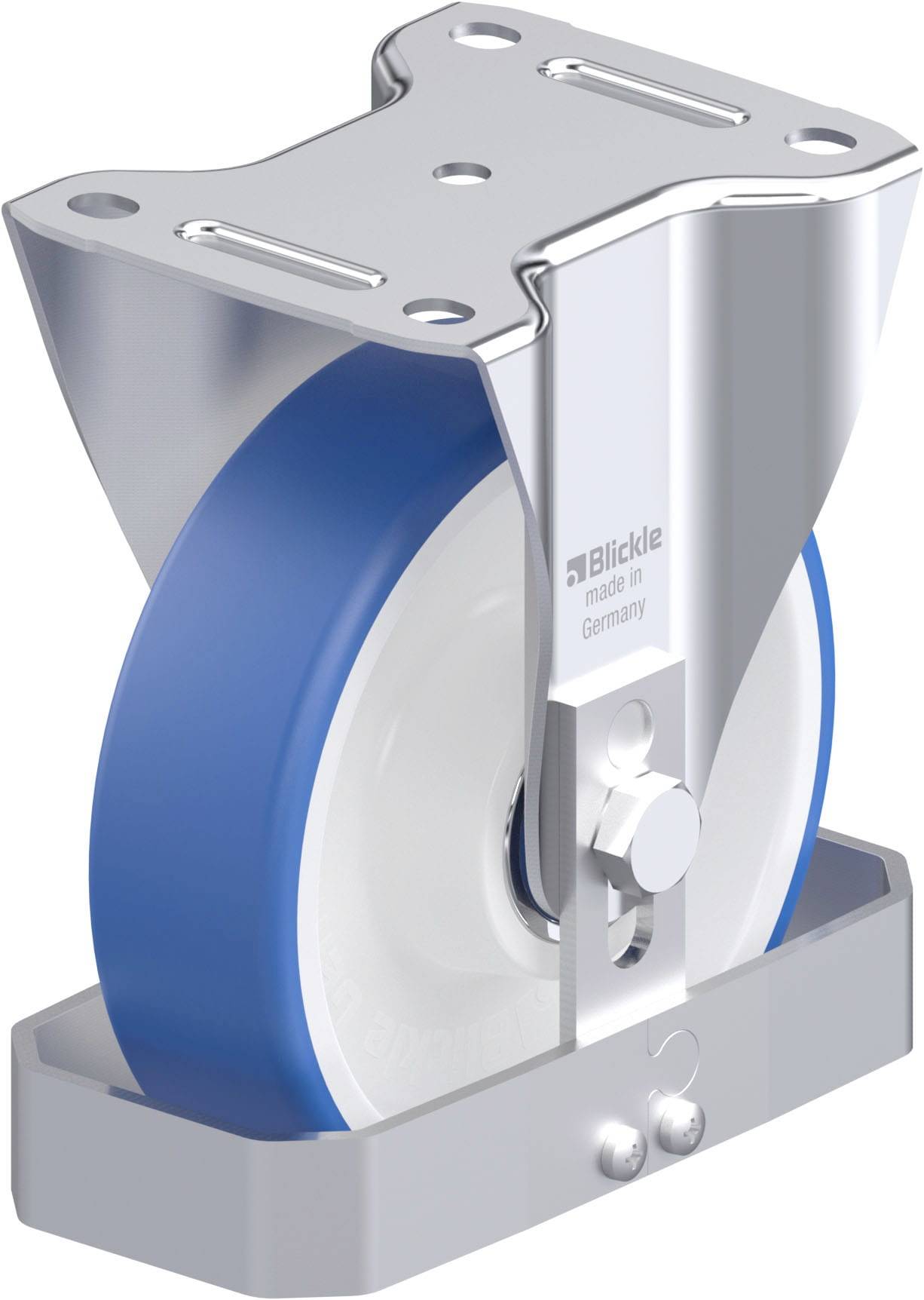 Blickle 947906 B-POTHS 160XK-FS Acéllemez rögzített görgő KerékØ: 160 mm Teherbírás (max.): 400 kg 1 db