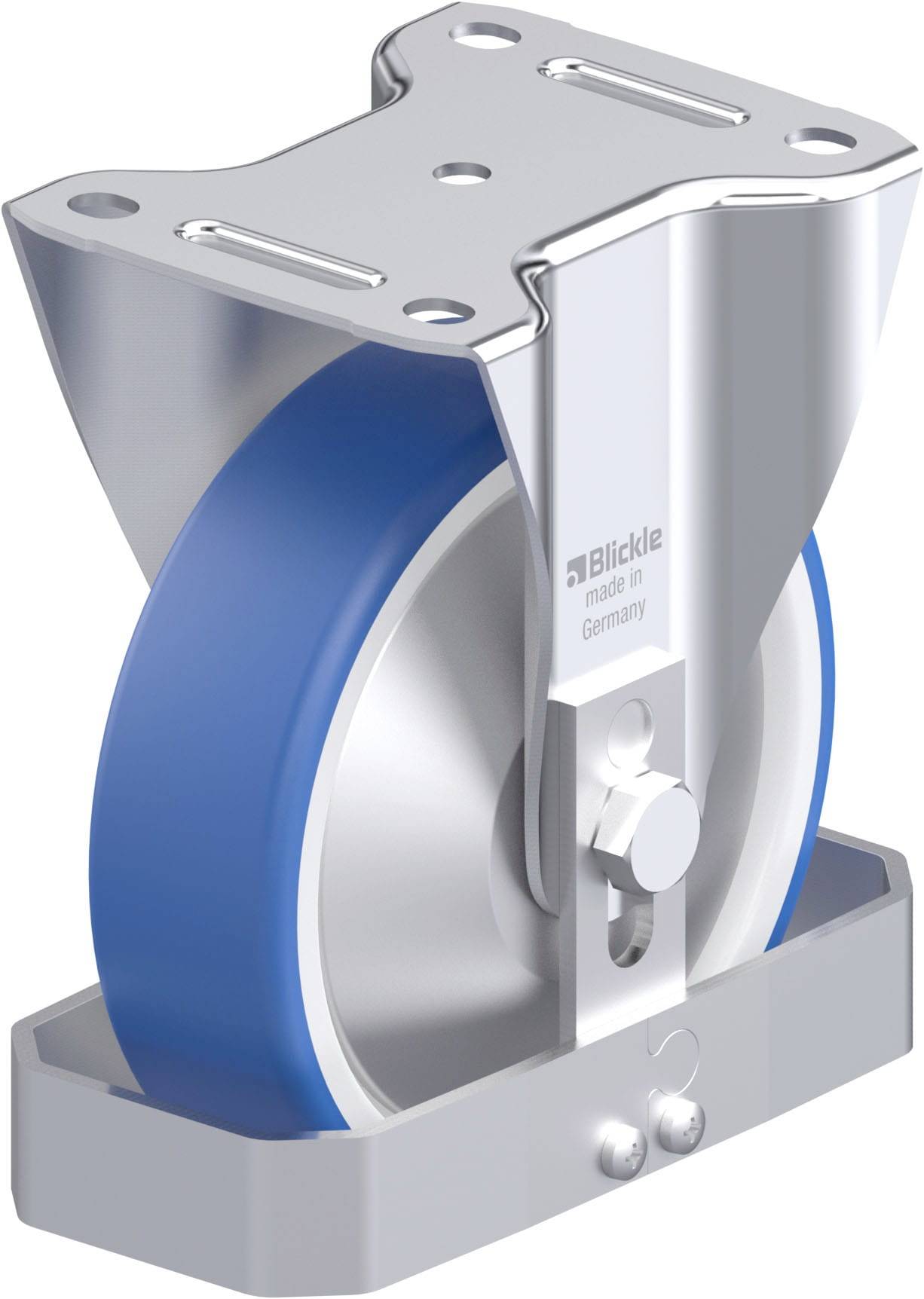 Blickle 947909 B-POTHS 160XR-FA-FS Acéllemez rögzített görgő KerékØ: 160 mm Teherbírás (max.): 400 kg 1 db