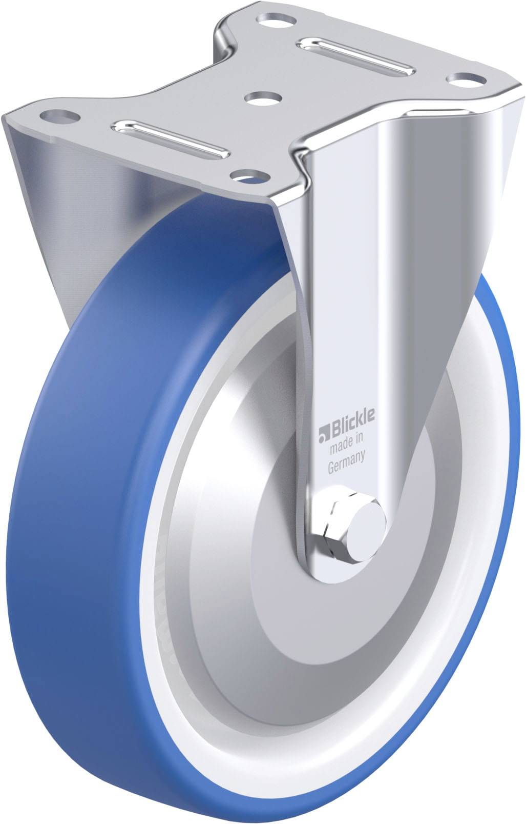 Blickle 936200 B-POTHS 200K-FA Acéllemez rögzített görgő KerékØ: 200 mm Teherbírás (max.): 400 kg 1 db