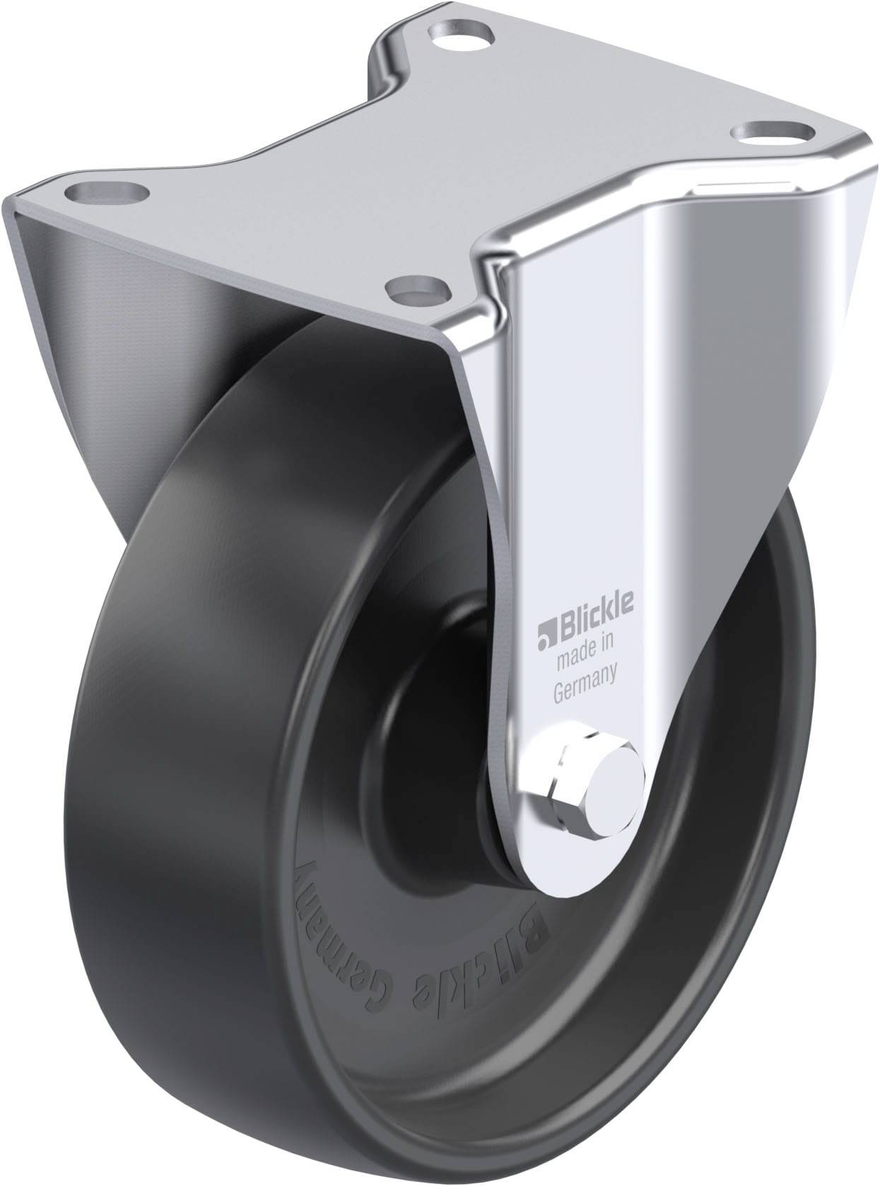 Blickle 468793 B-PP 125R Acéllemez rögzített görgő KerékØ: 125 mm Teherbírás (max.): 200 kg 1 db