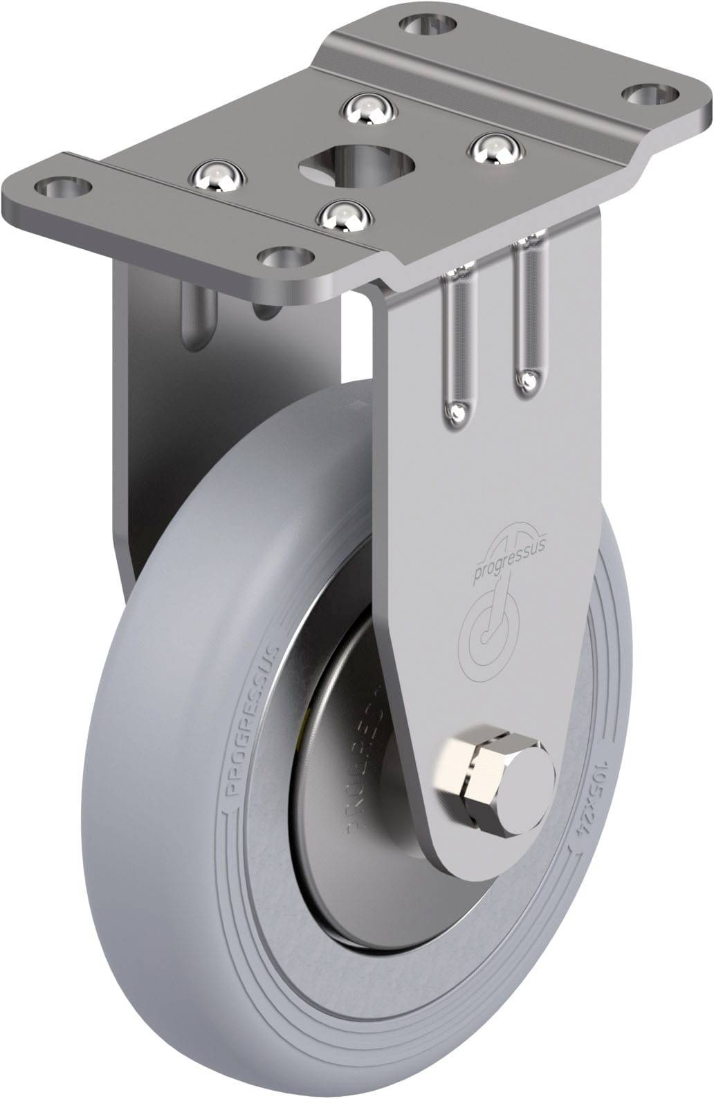Blickle 900363 BPX-PGV 105XR-PG1-SG-FA Rozsdamentes acél rögzített görgő KerékØ: 105 mm Teherbírás (max.): 120 kg 1 db