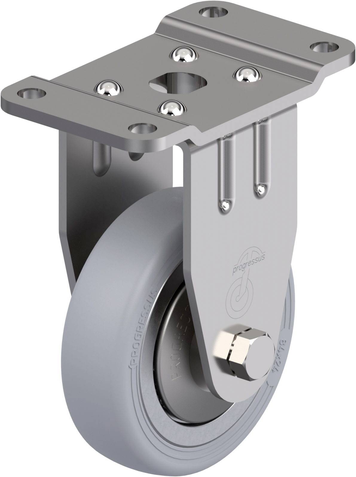 Blickle 889233 BPX-PGV 84XR-PG1-SG-FA Rozsdamentes acél rögzített görgő KerékØ: 84 mm Teherbírás (max.): 120 kg 1 db