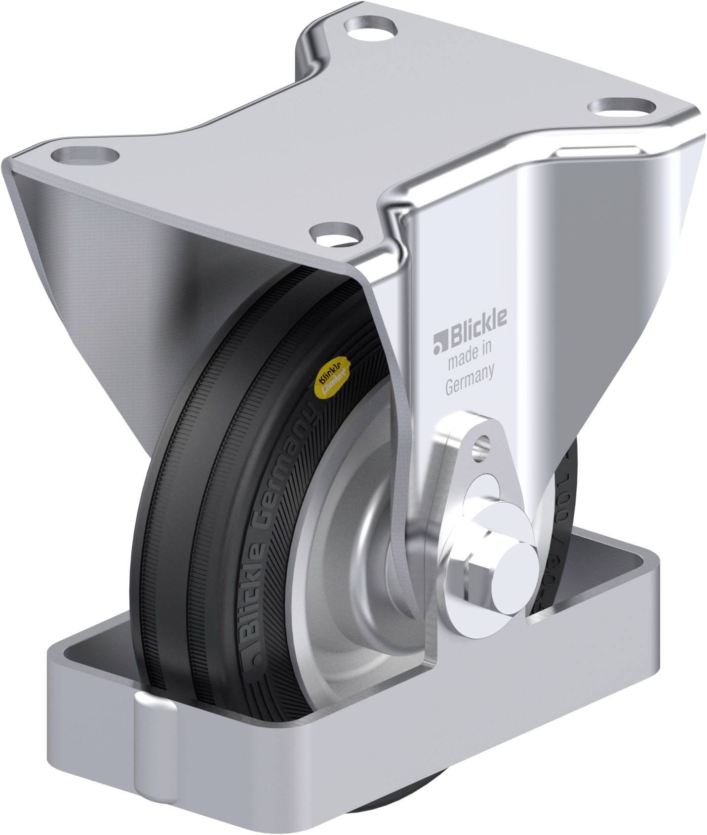Blickle 933175 B-RD 100R-FS Acéllemez rögzített görgő KerékØ: 100 mm Teherbírás (max.): 100 kg 1 db