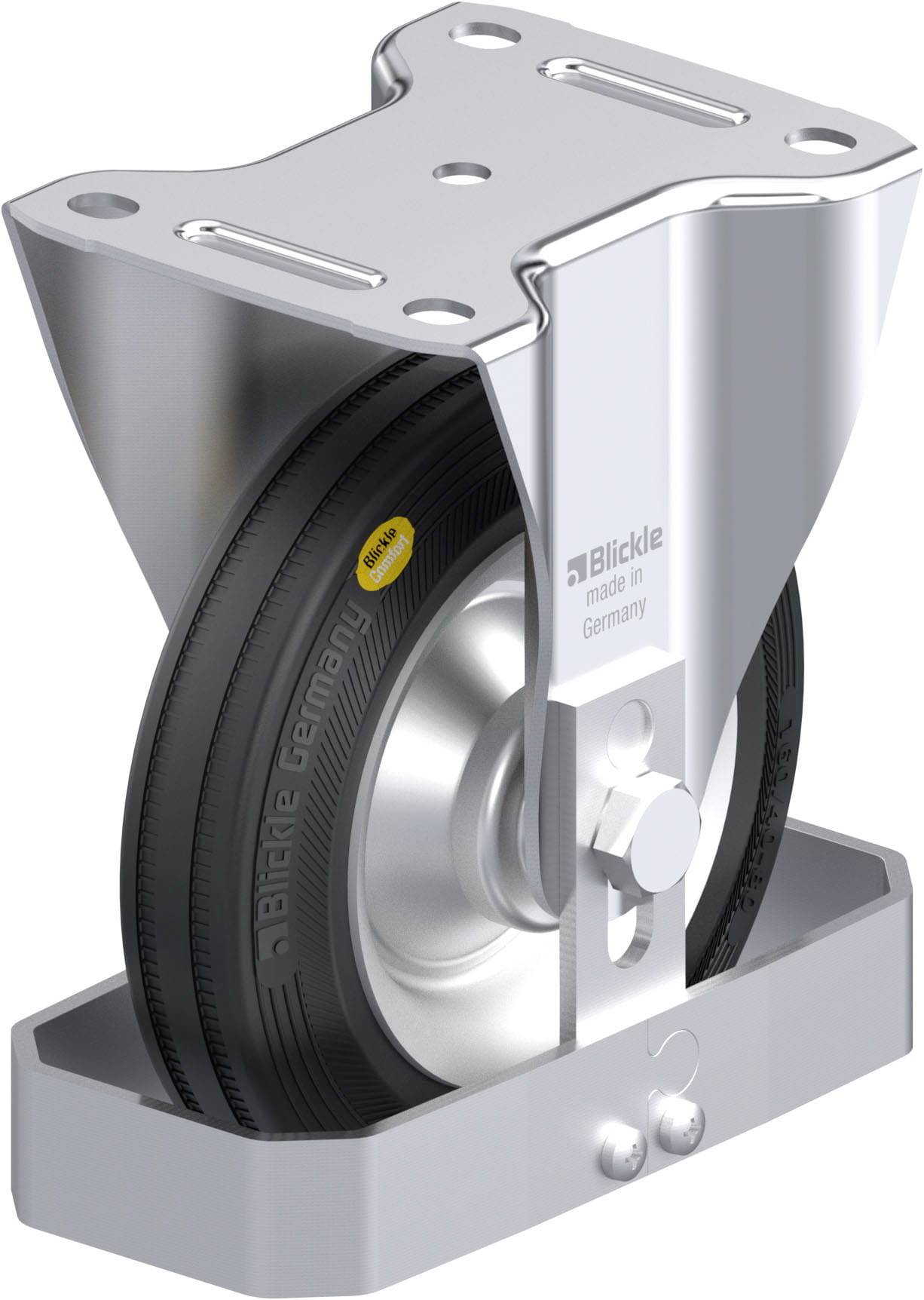 Blickle 920276 B-RD 162R-FS Acéllemez rögzített görgő KerékØ: 160 mm Teherbírás (max.): 225 kg 1 db