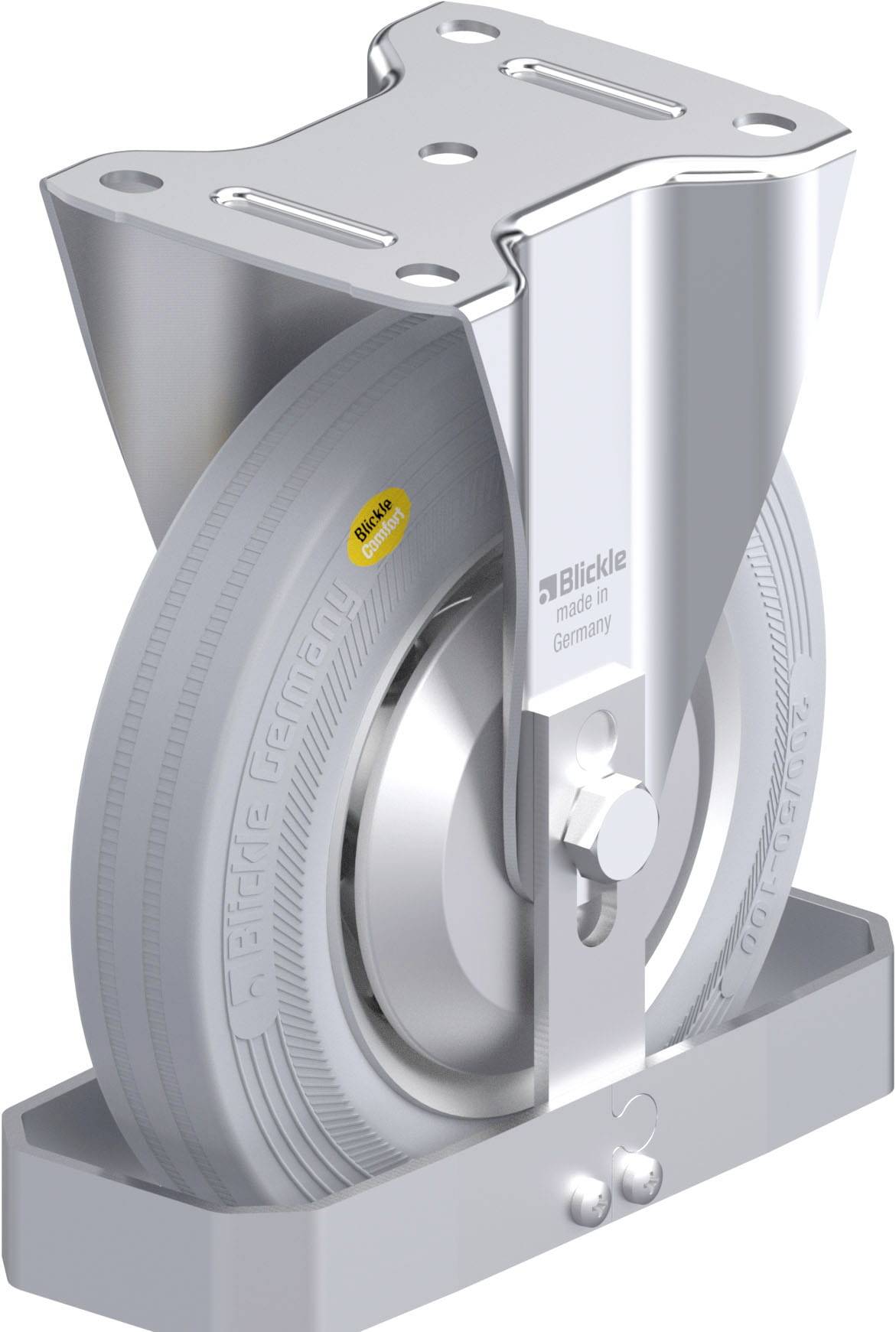 Blickle 938370 B-RD 200K-VLI-FA-FS Acéllemez rögzített görgő KerékØ: 200 mm Teherbírás (max.): 350 kg 1 db