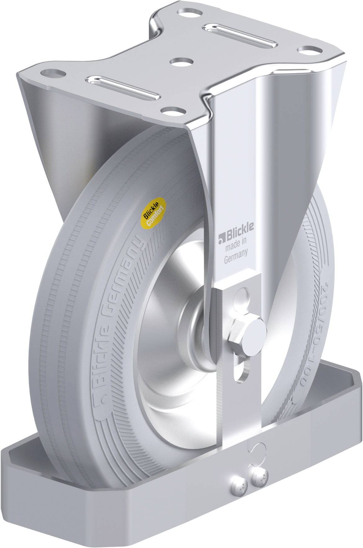 Blickle 938372 B-RD 202R-VLI-FS Acéllemez rögzített görgő KerékØ: 200 mm Teherbírás (max.): 350 kg 1 db