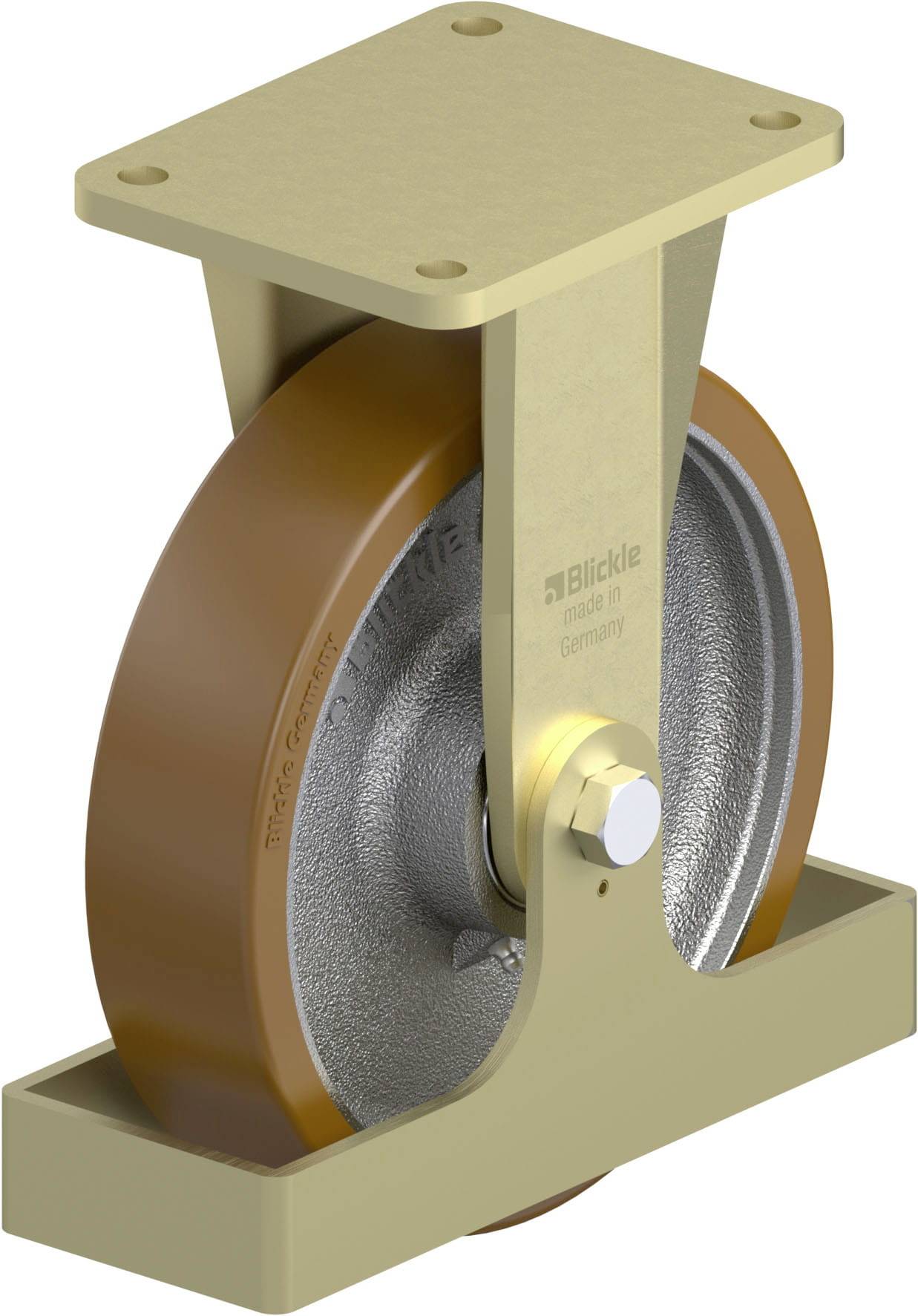 Blickle 845269 BS-GB 250K-FS Nagy teherbírású rögzített kerék KerékØ: 250 mm Teherbírás (max.): 1500 kg 1 db