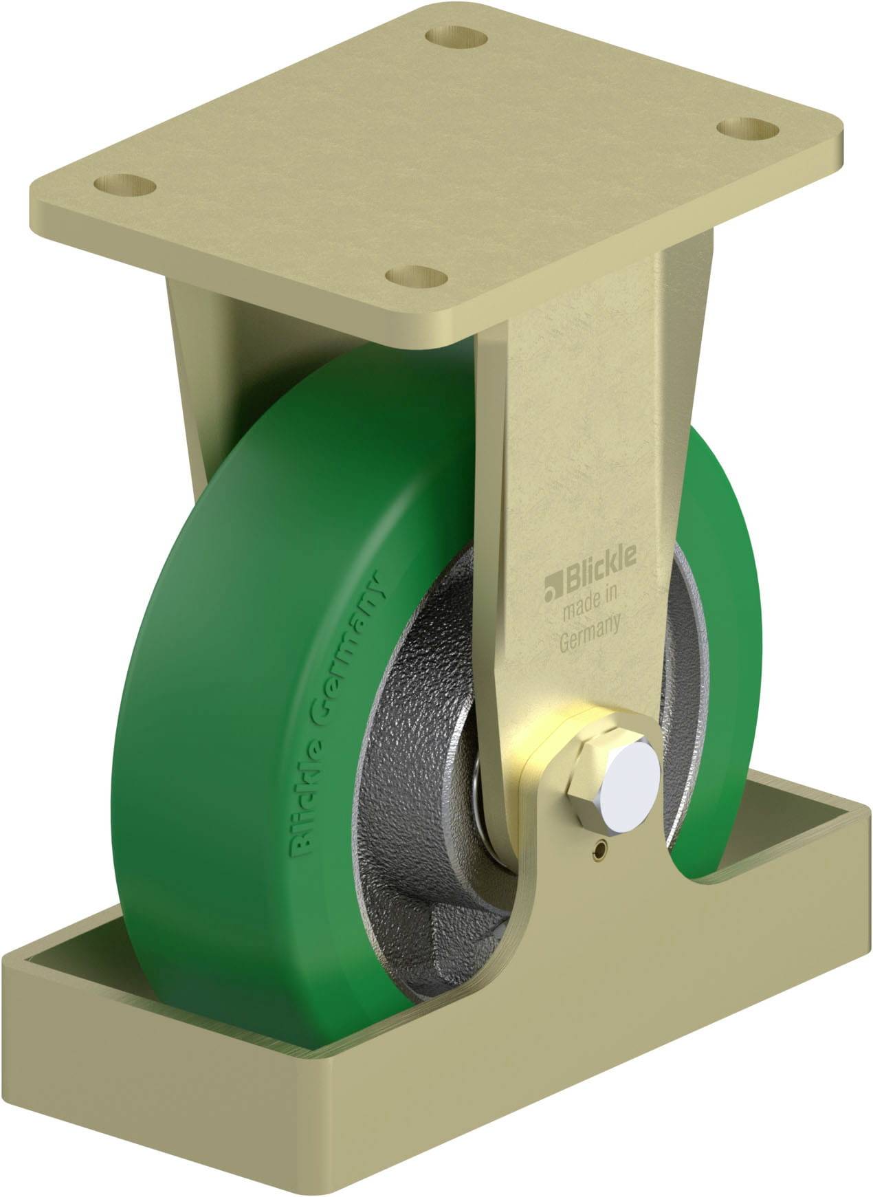 Blickle 920278 BS-GST 160K-FS Nagy teherbírású rögzített kerék KerékØ: 160 mm Teherbírás (max.): 600 kg 1 db