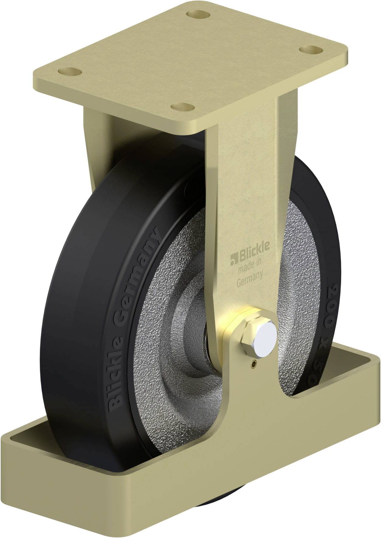 Blickle 938712 BS-SE 200K-FS Nagy teherbírású rögzített kerék KerékØ: 200 mm Teherbírás (max.): 600 kg 1 db