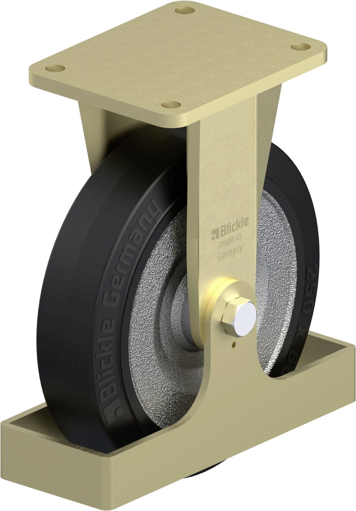 Blickle 938715 BS-SE 250K-FS Nagy teherbírású rögzített kerék KerékØ: 250 mm Teherbírás (max.): 850 kg 1 db
