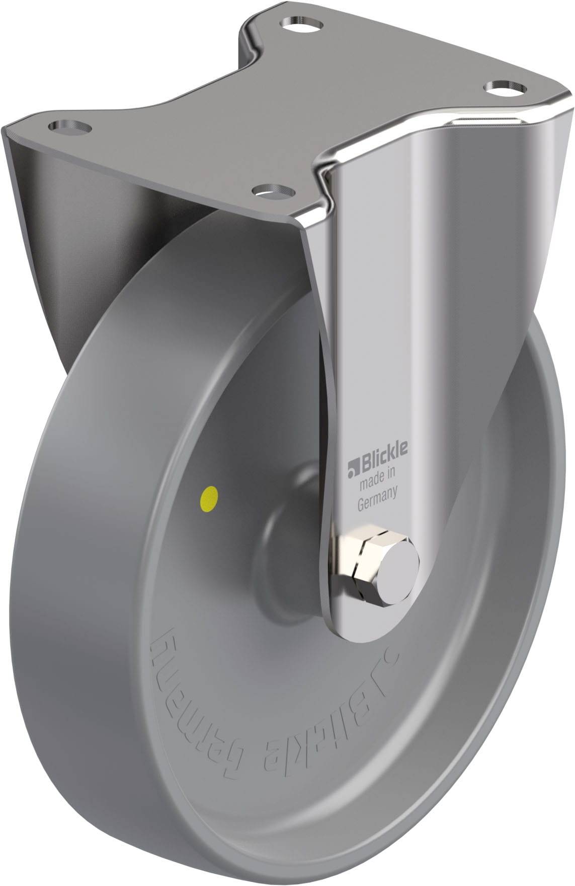 Blickle 680686 BX-PO 200G-ELS Rozsdamentes acél rögzített görgő KerékØ: 200 mm Teherbírás (max.): 400 kg 1 db