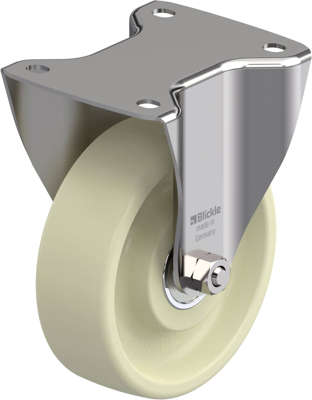 Blickle 913877 BX-POH 150HXK Rozsdamentes acél rögzített görgő KerékØ: 150 mm Teherbírás (max.): 400 kg 1 db