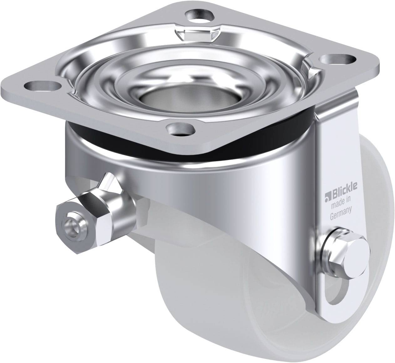 Blickle 911713 HRLK-PO 82G-VS Acéllemez szintező görgő KerékØ: 80 mm Teherbírás (max.): 230 kg 1 db