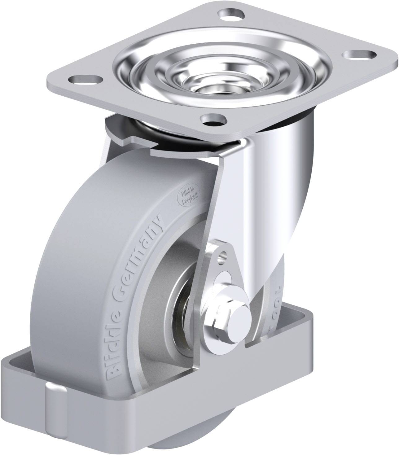 Blickle 938502 L-ALEV 100K-SG-FS Acéllemez forgógörgő KerékØ: 100 mm Teherbírás (max.): 200 kg 1 db